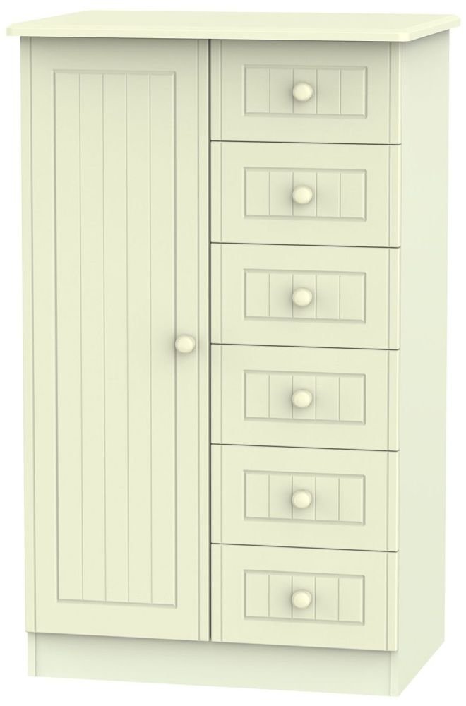 Warwick Wardrobe - 1 Door - Midi - Cream