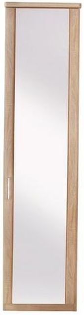 Luxor 3+4 Wardrobe - Single Mirror Door - Rustic Oak - RH