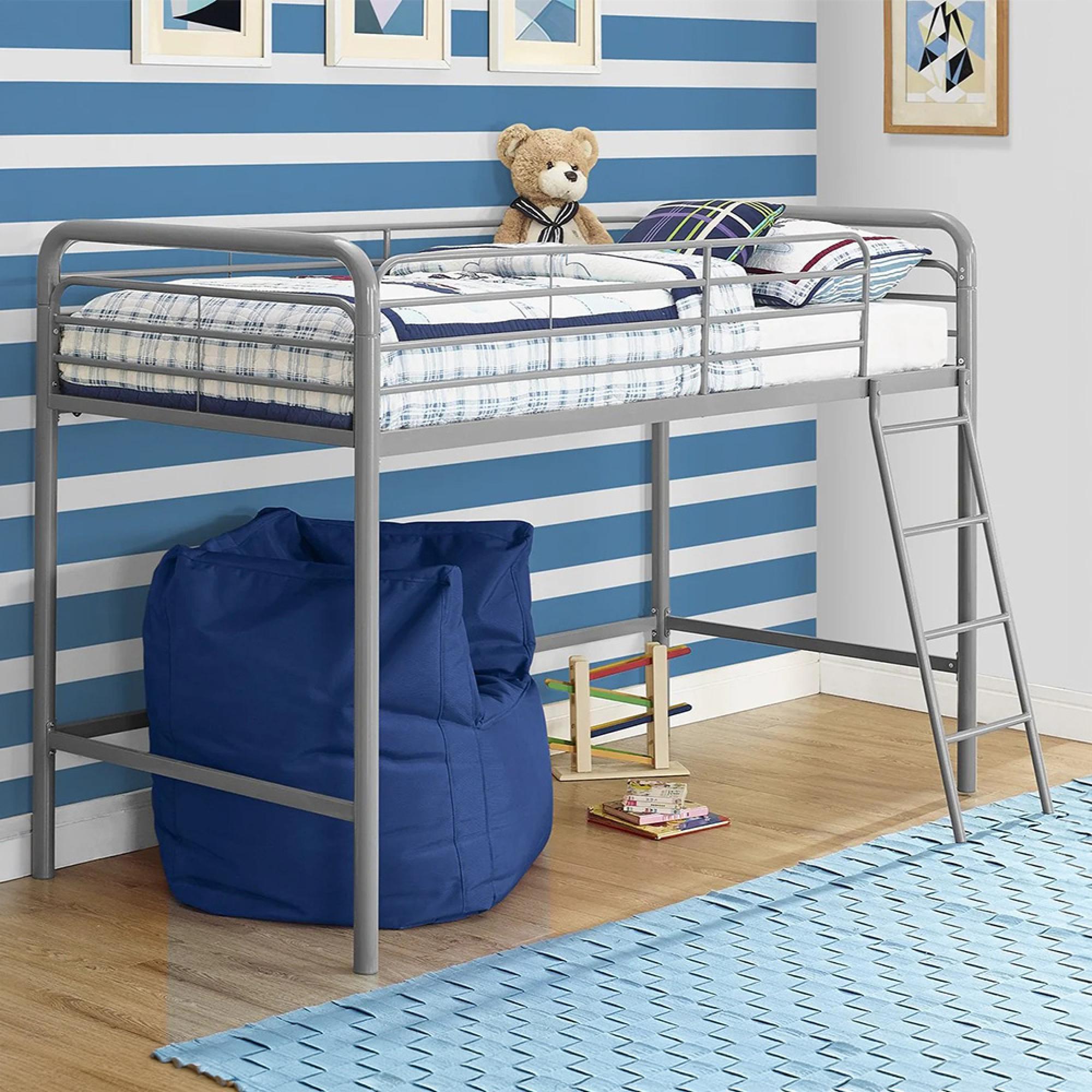 Bunk Bed - Single Midsleeper - Grey - 4036129UK