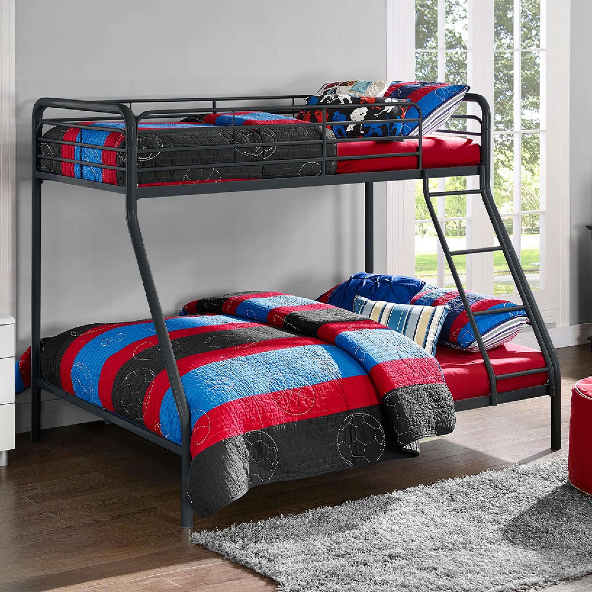 Bunk Bed - Single over Double - Black - 4034119UK