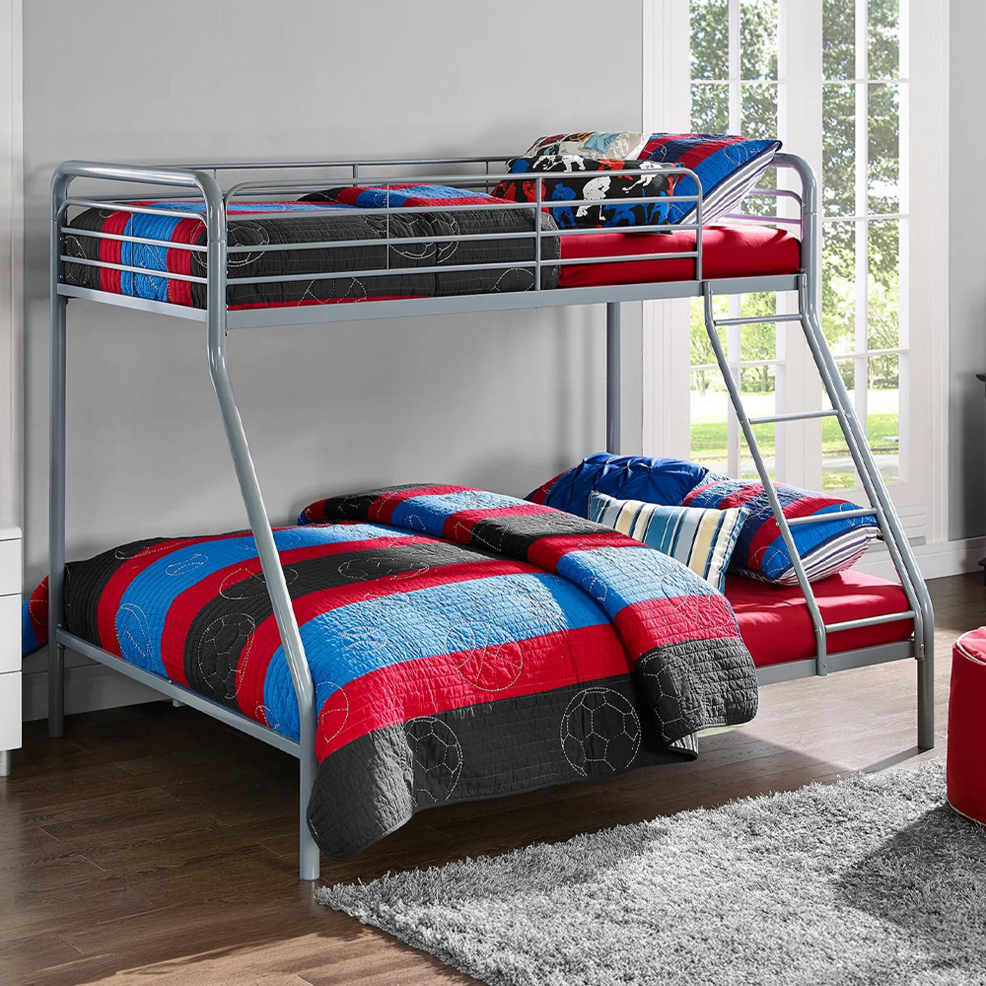 Bunk Bed - Single over Double - Grey - 4034117UK