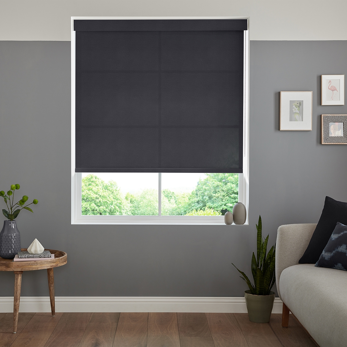 Boho Roller Blind - Slate