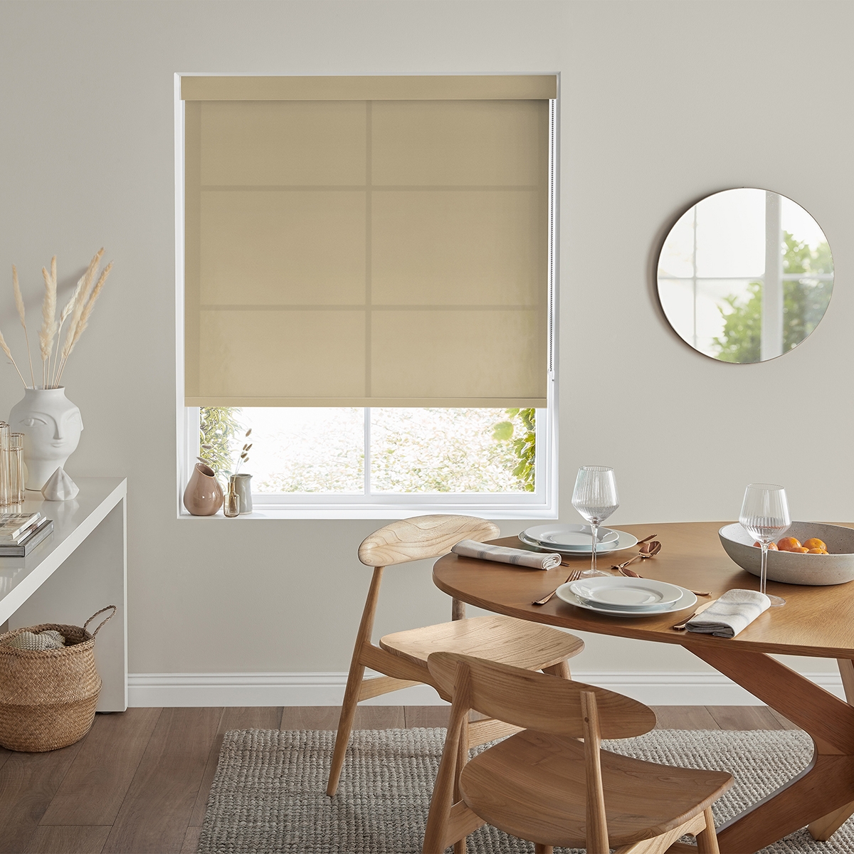 Boho Roller Blind - Stone