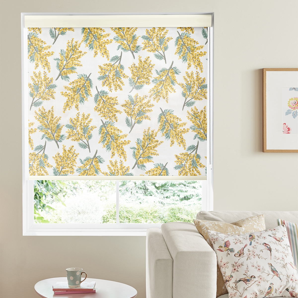 Cath Kidston Roller Blind - Mimosa Flower Citrine