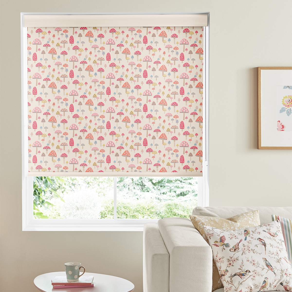 Cath Kidston Roller Blind - Mini Mushrooms Multi