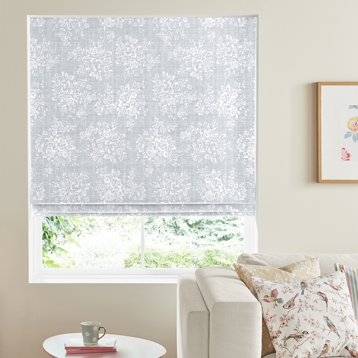 Cath Kidston Roman Blind - Washed Rose Grey