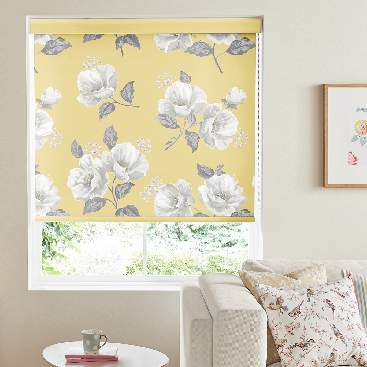 Cath Kidston Roller Blind - Wild Poppies Citrine