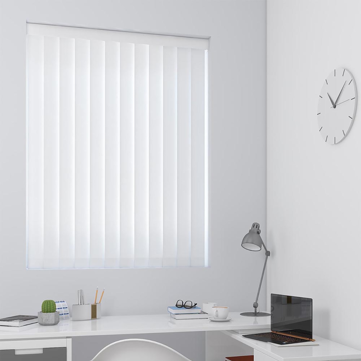 Claire Vertical Blind - White