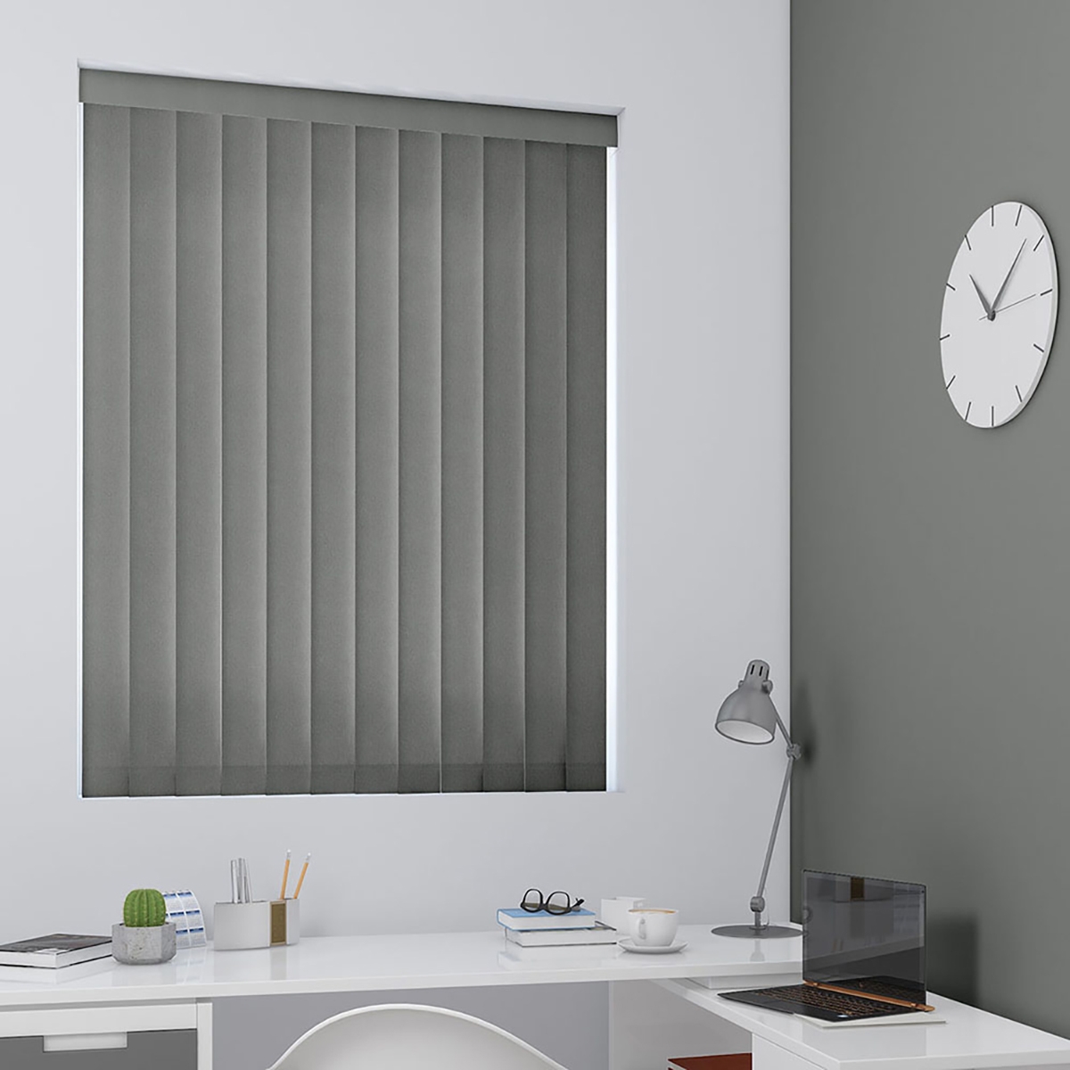 Emiliya Vertical Blind - Charcoal