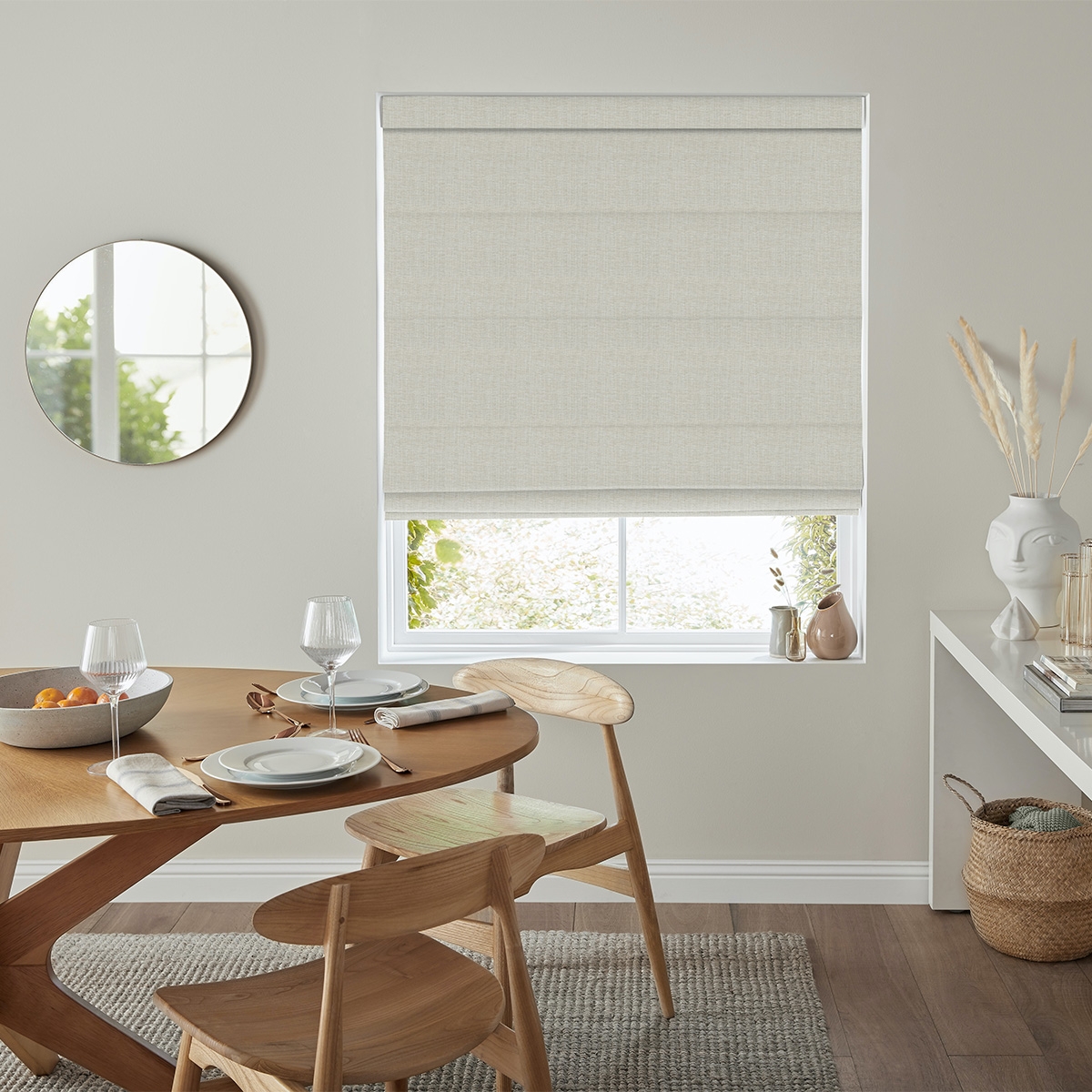 Foden Roman Blind - Ivory
