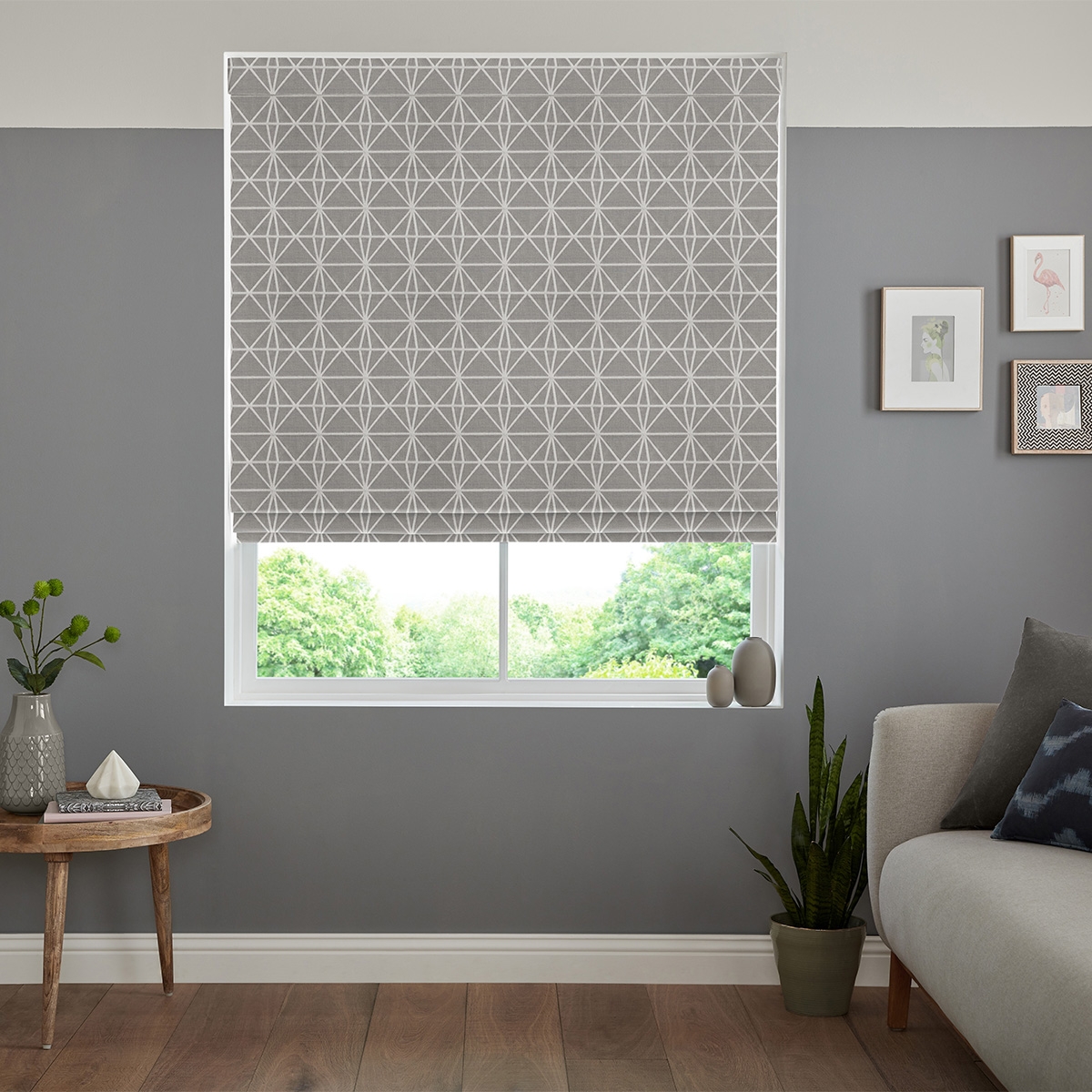 Gosling Roman Blind - Silver