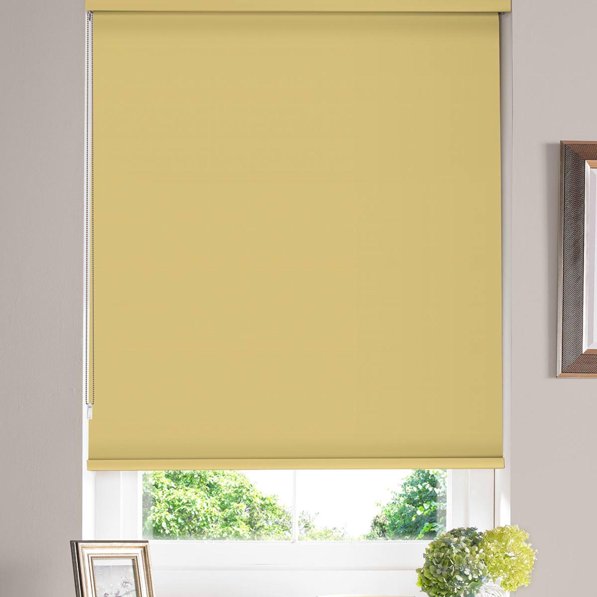 Gravity Roller Blind - Lemon