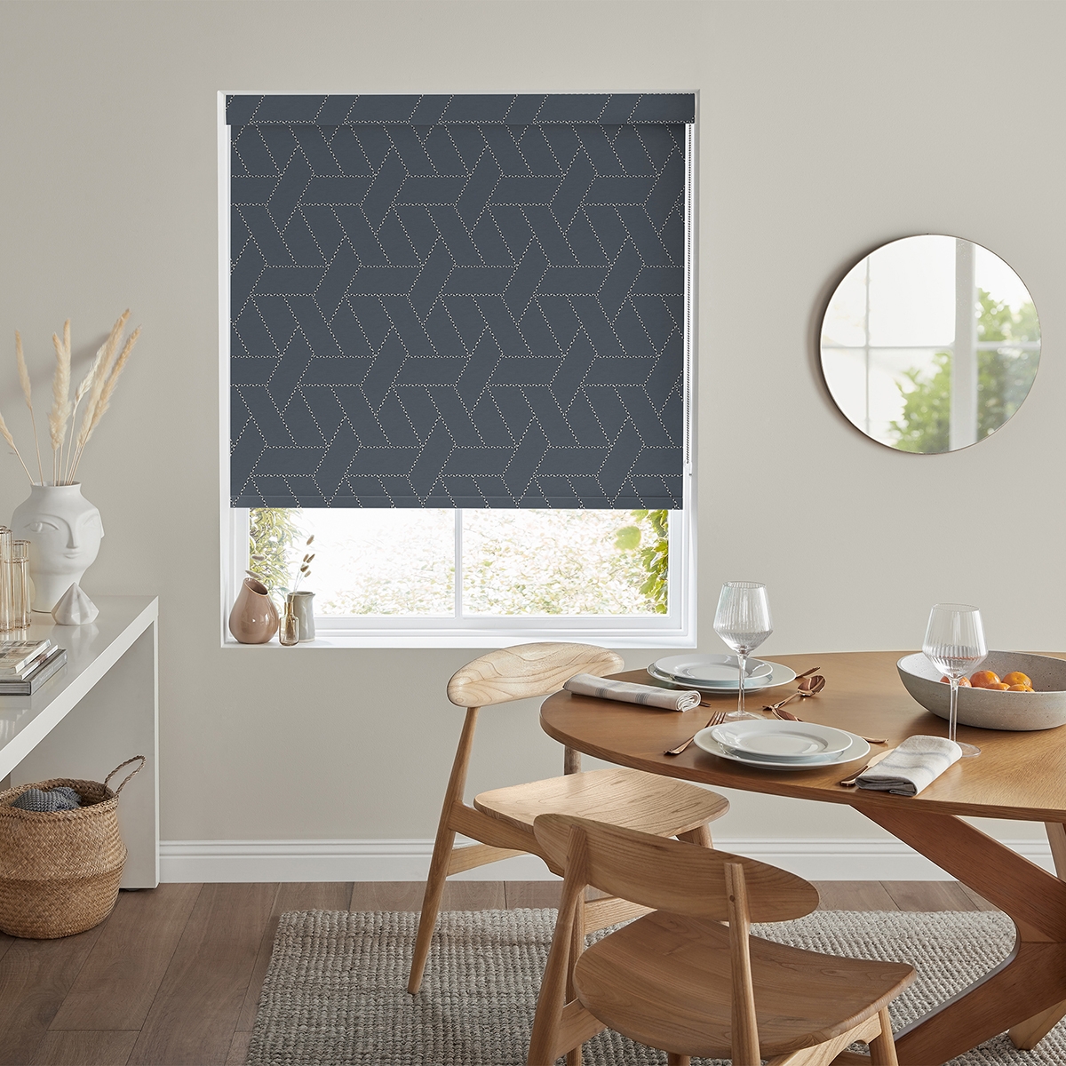 Jardin Roller Blind - Moonlight