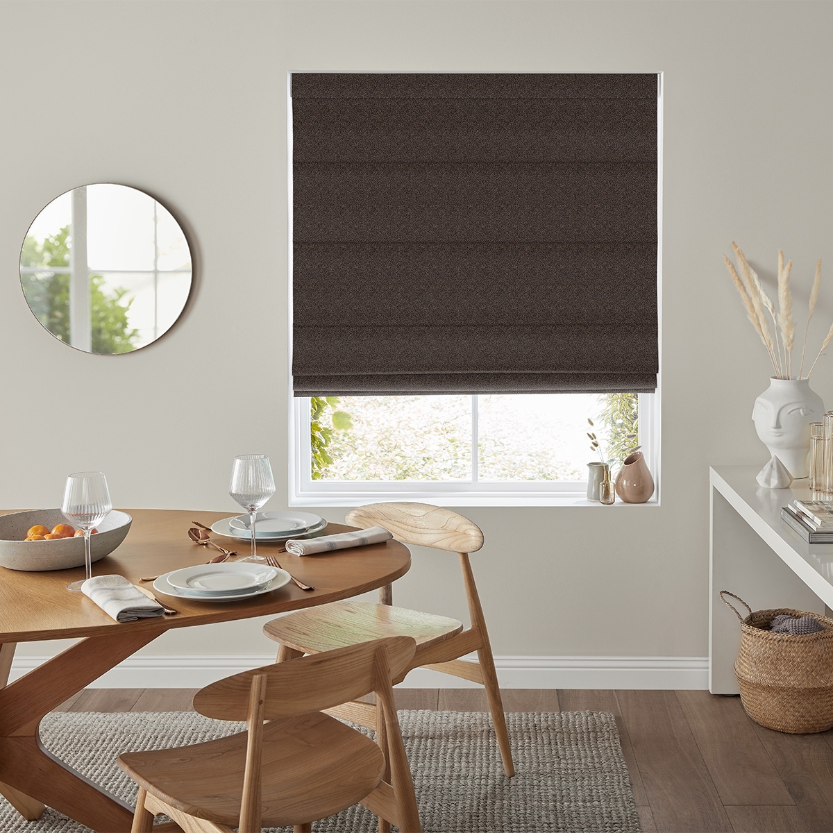 Mata Roman Blind - Chocolate