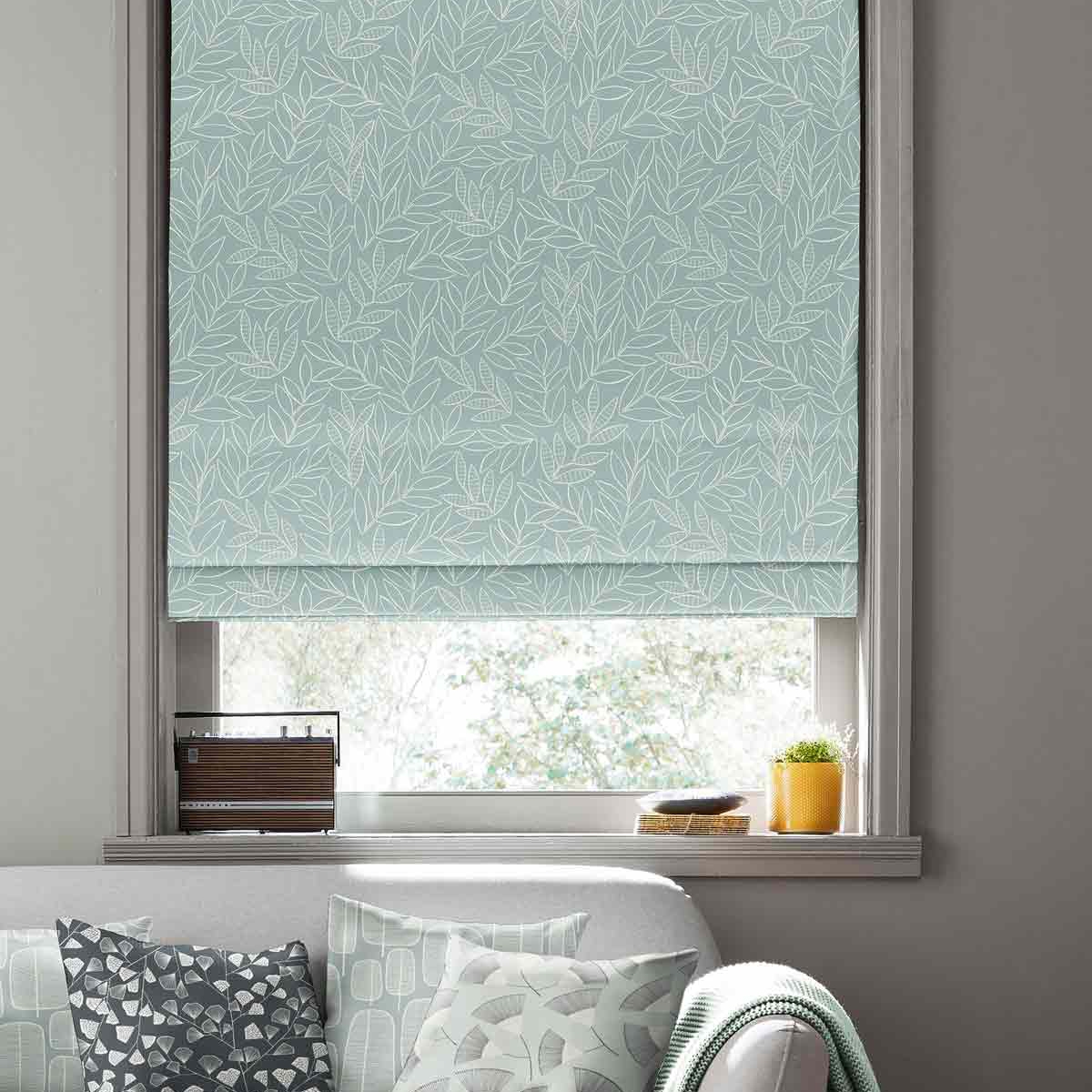 Missprint Roman Blind - Laurus Broadleaf