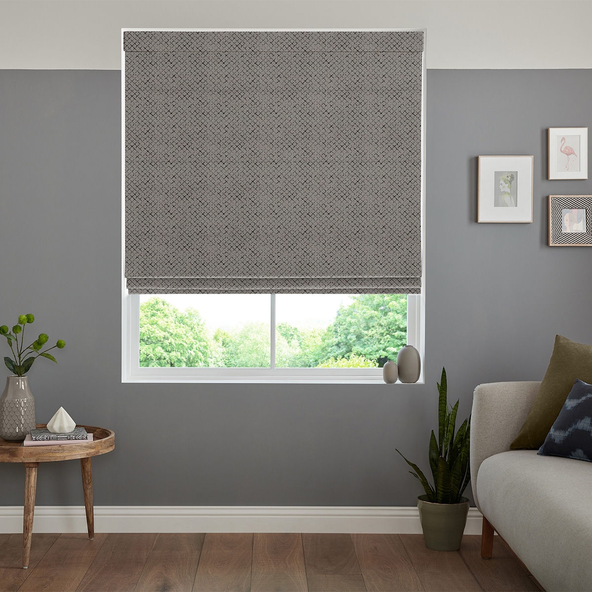 Olise Roman Blind - Graphite