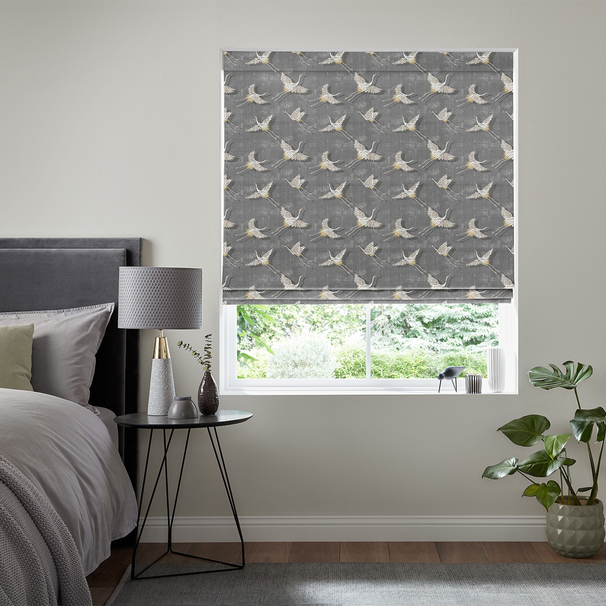 Olivia Roman Blind - Slate