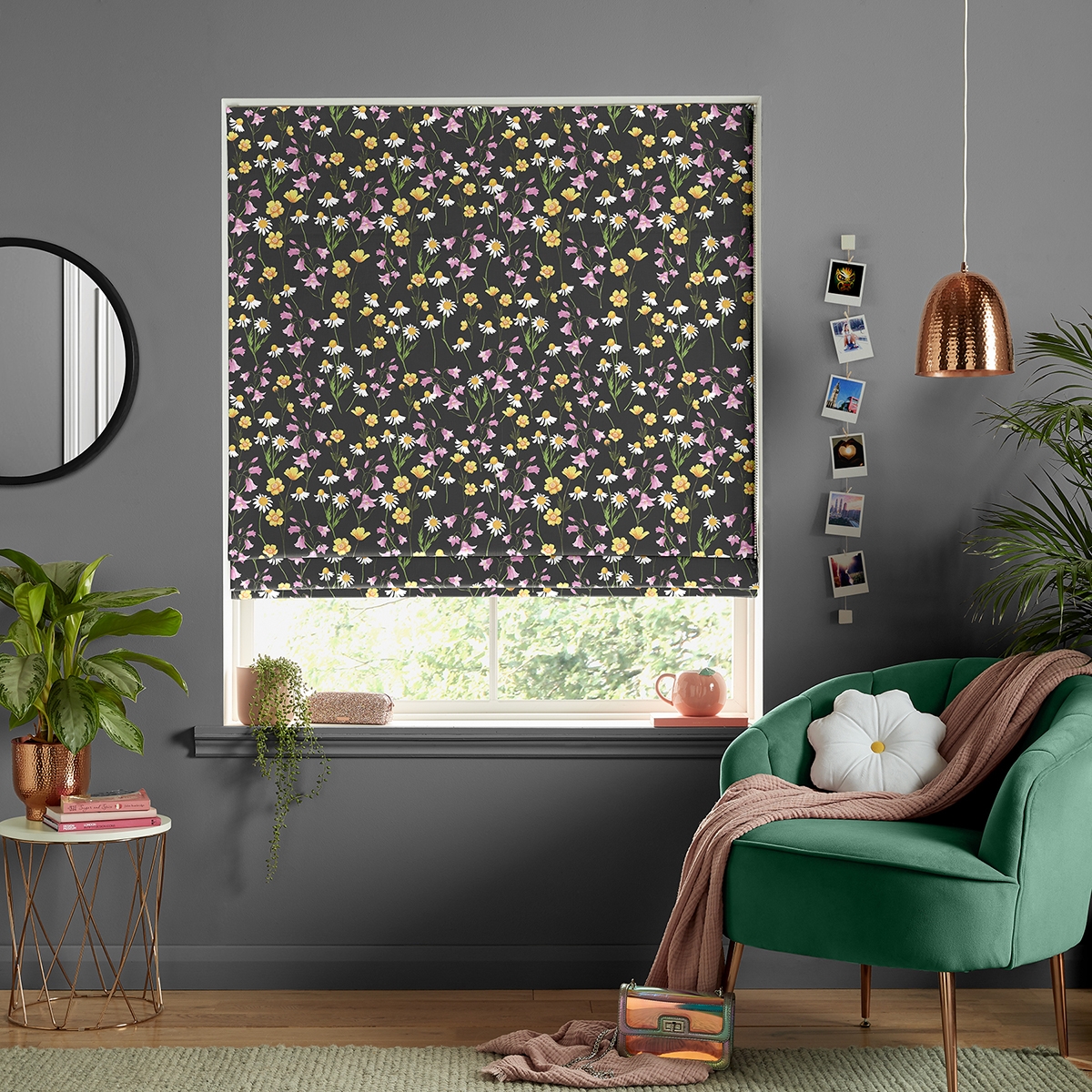 Pretty Roman Blind - Prairie Dark