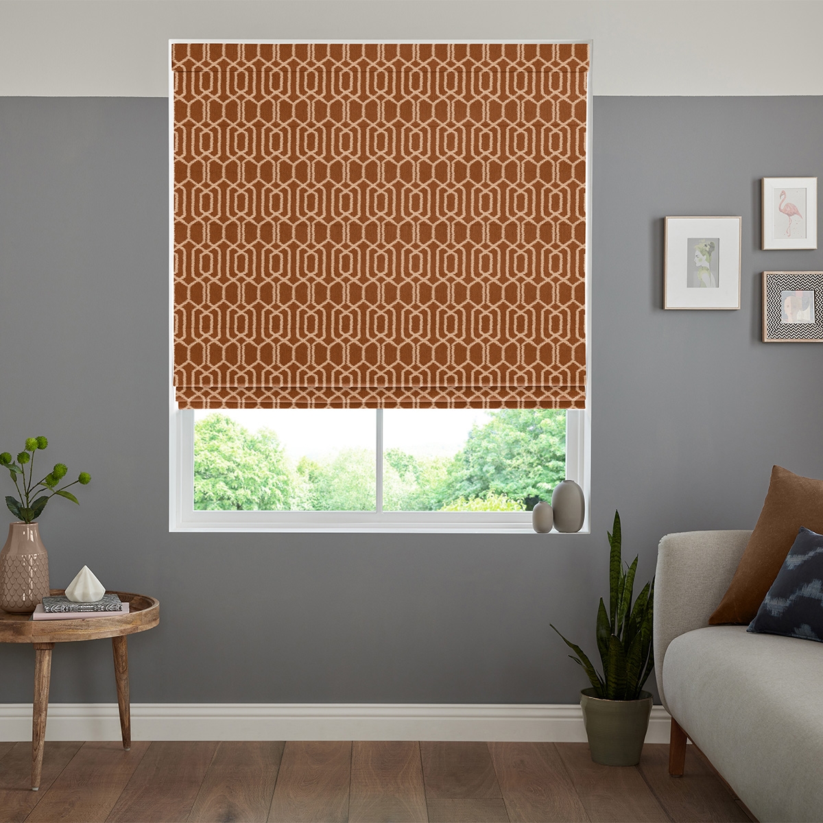 Robben Roman Blind - Terracotta
