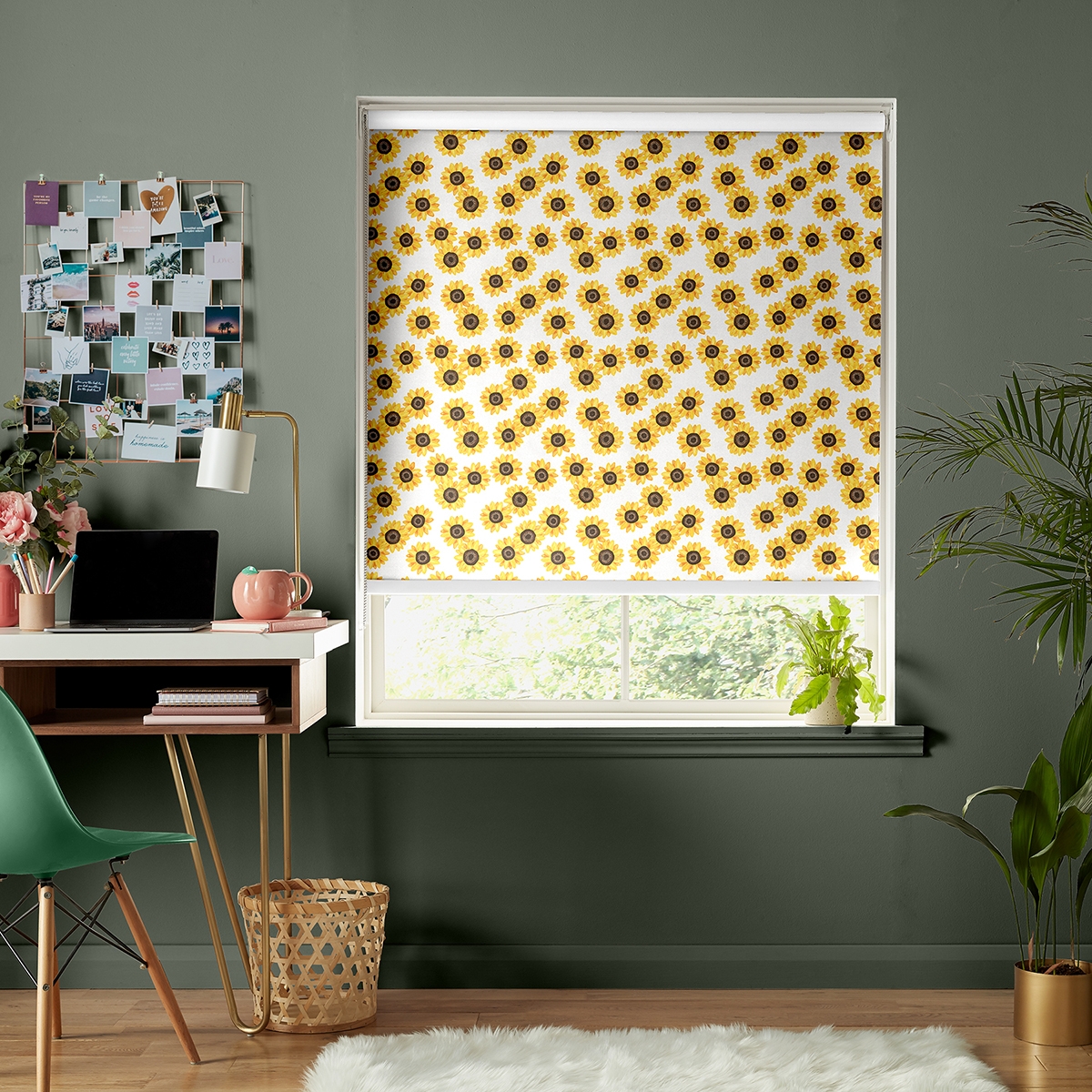 Skinny Dip Roller Blind - Summer Sunflower Yellow