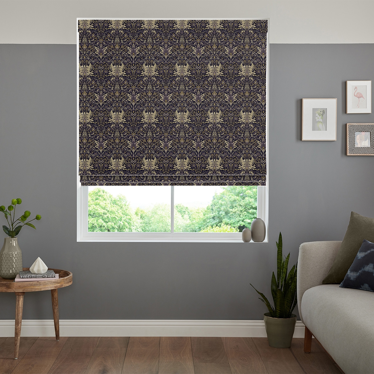 Tosun Roman Blind - Plum
