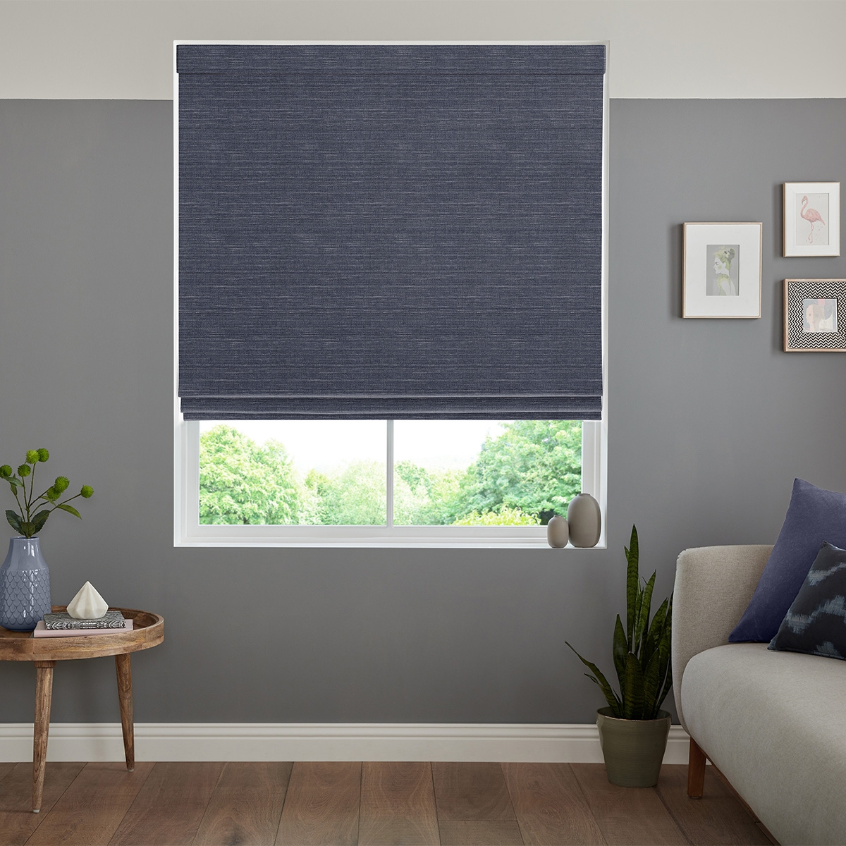 Tyson Roman Blind - Indigo