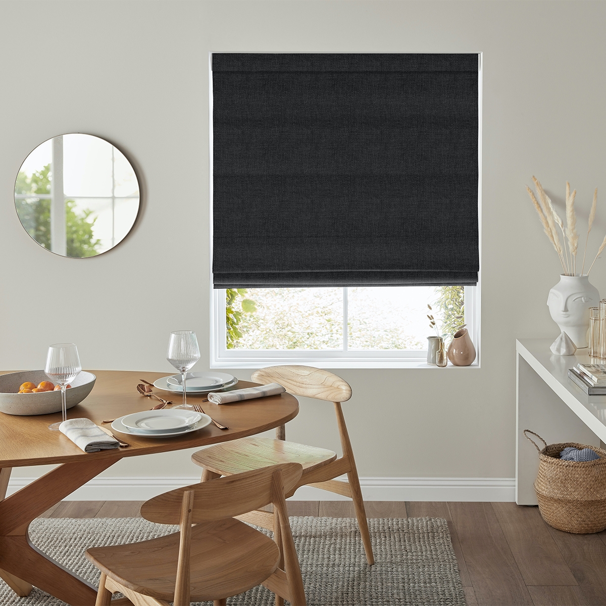 Virgil Roman Blind - Charcoal