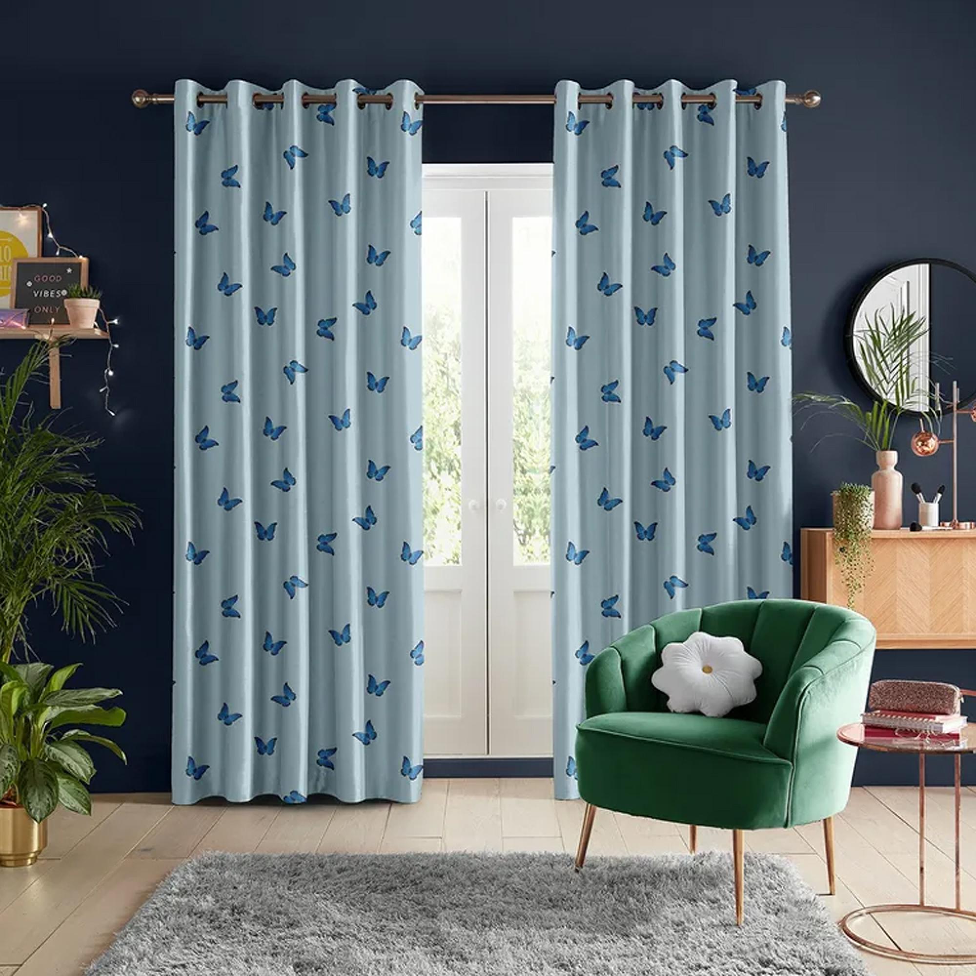 Clearance - Skinny Dip Curtain - Butterfly Blue - FSS14526