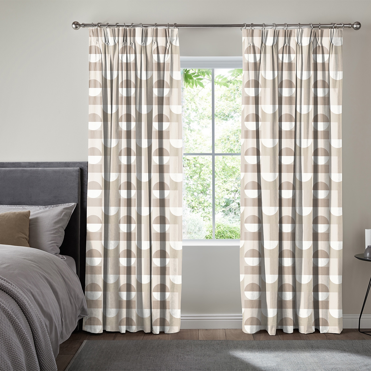 Alves Curtain - Taupe