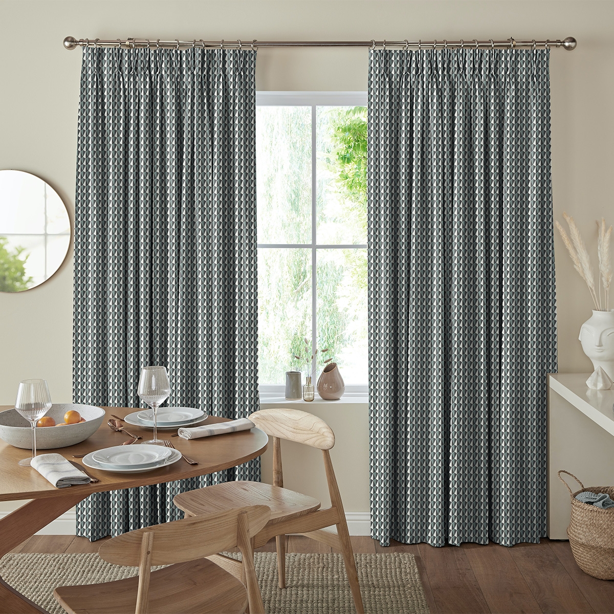Dallo Curtain - Aqua