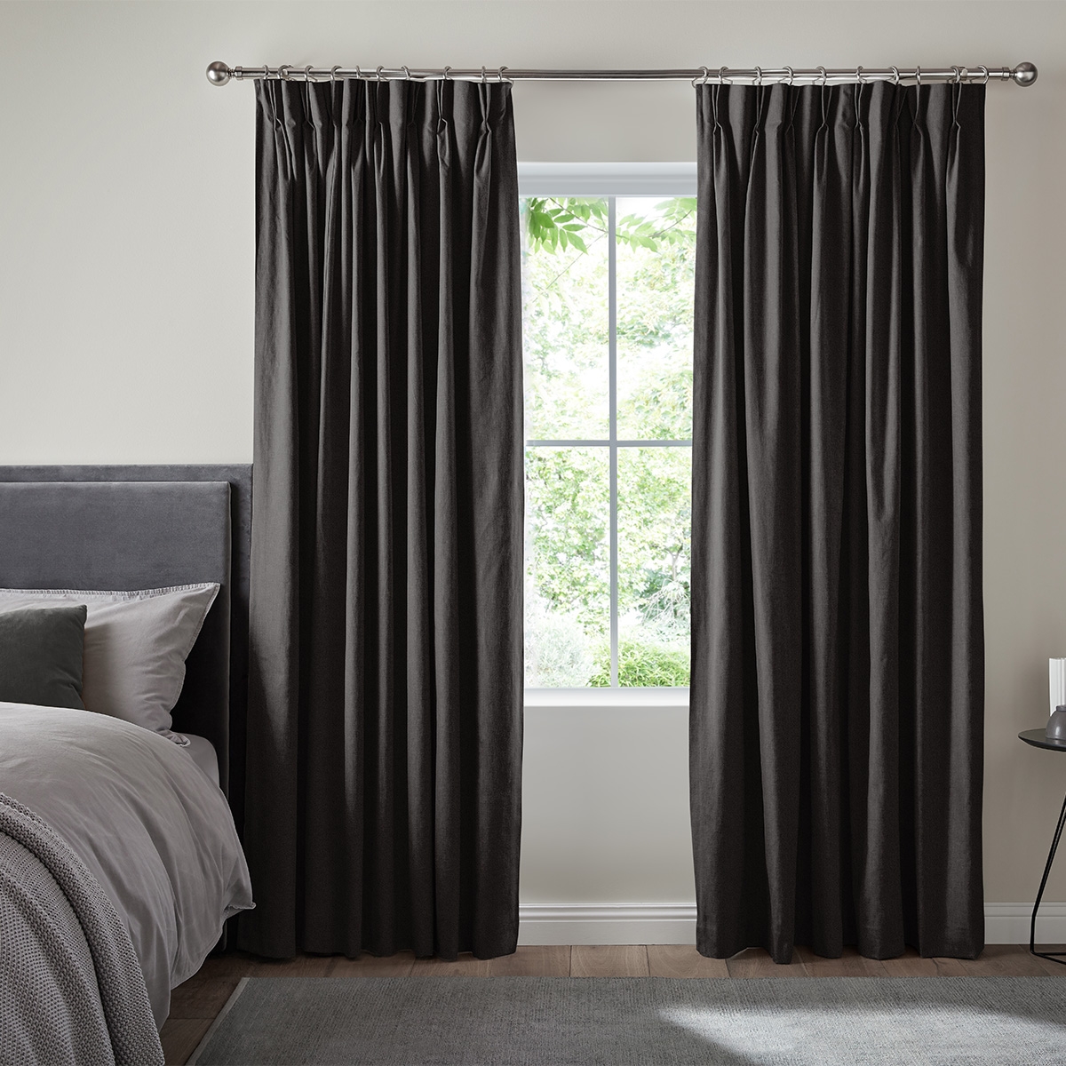 Mata Curtain - Ebony