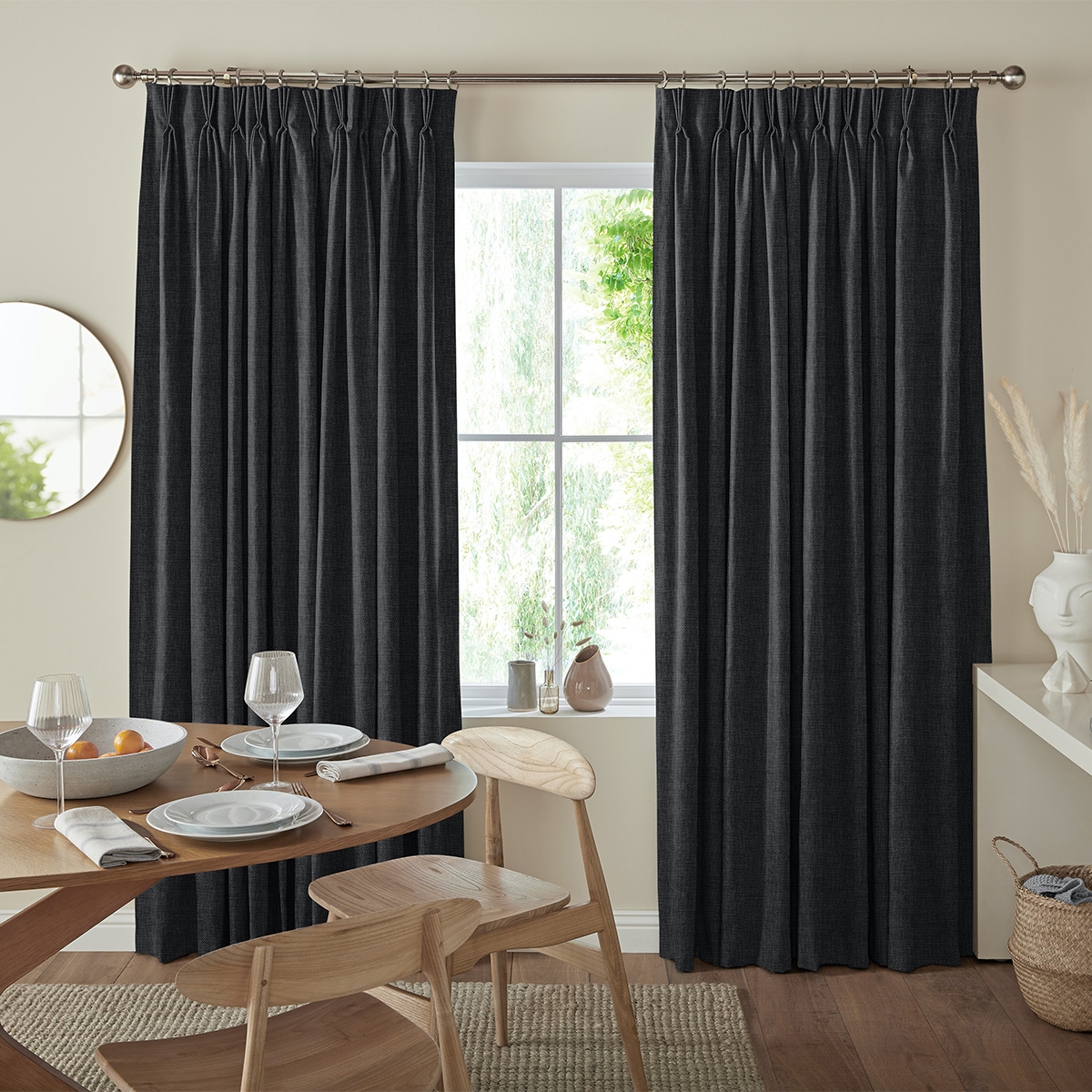 Virgil Curtain - Charcoal