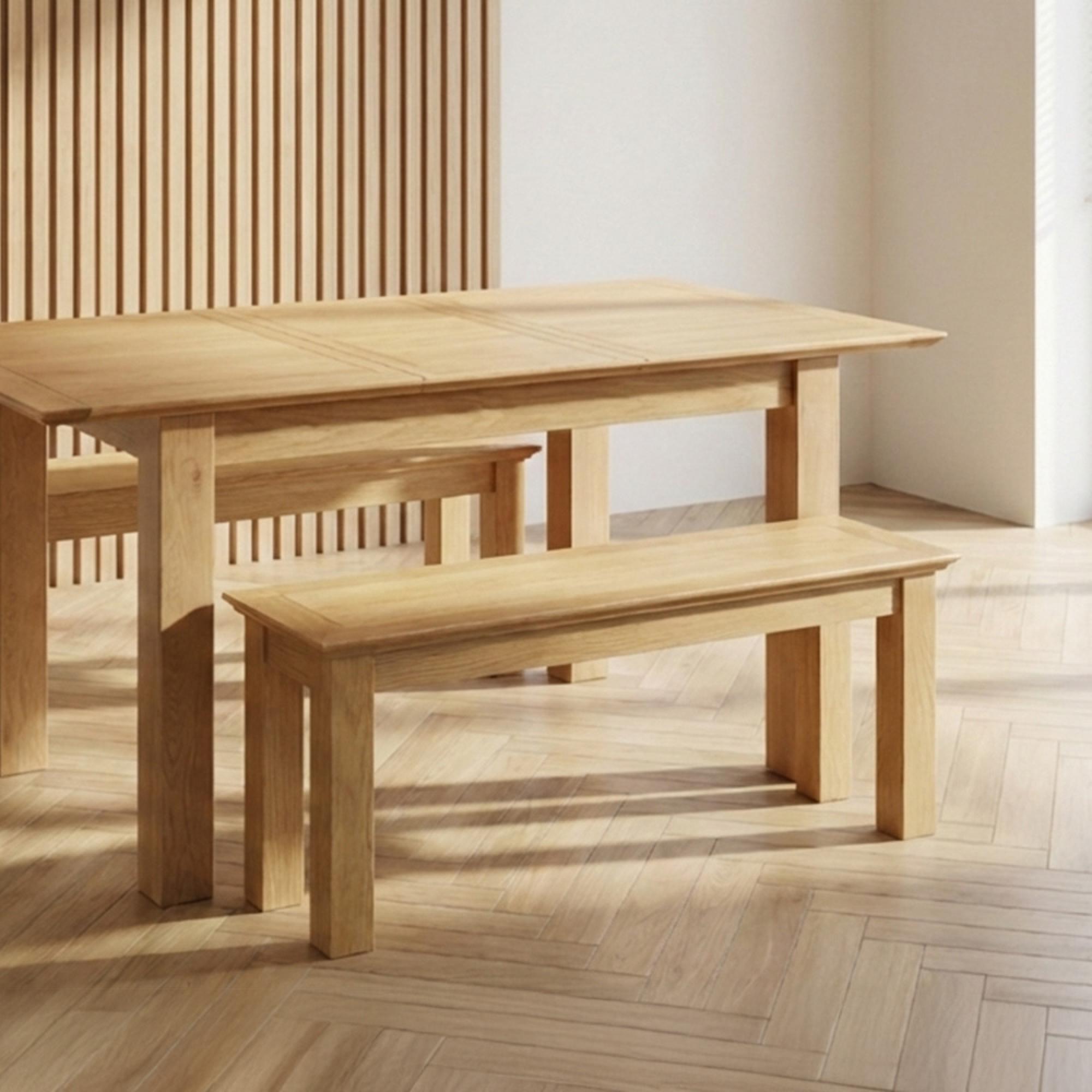 Arlington Small Dining Bench - Oak