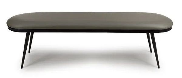 Ace Dining Bench - Grey Fabric