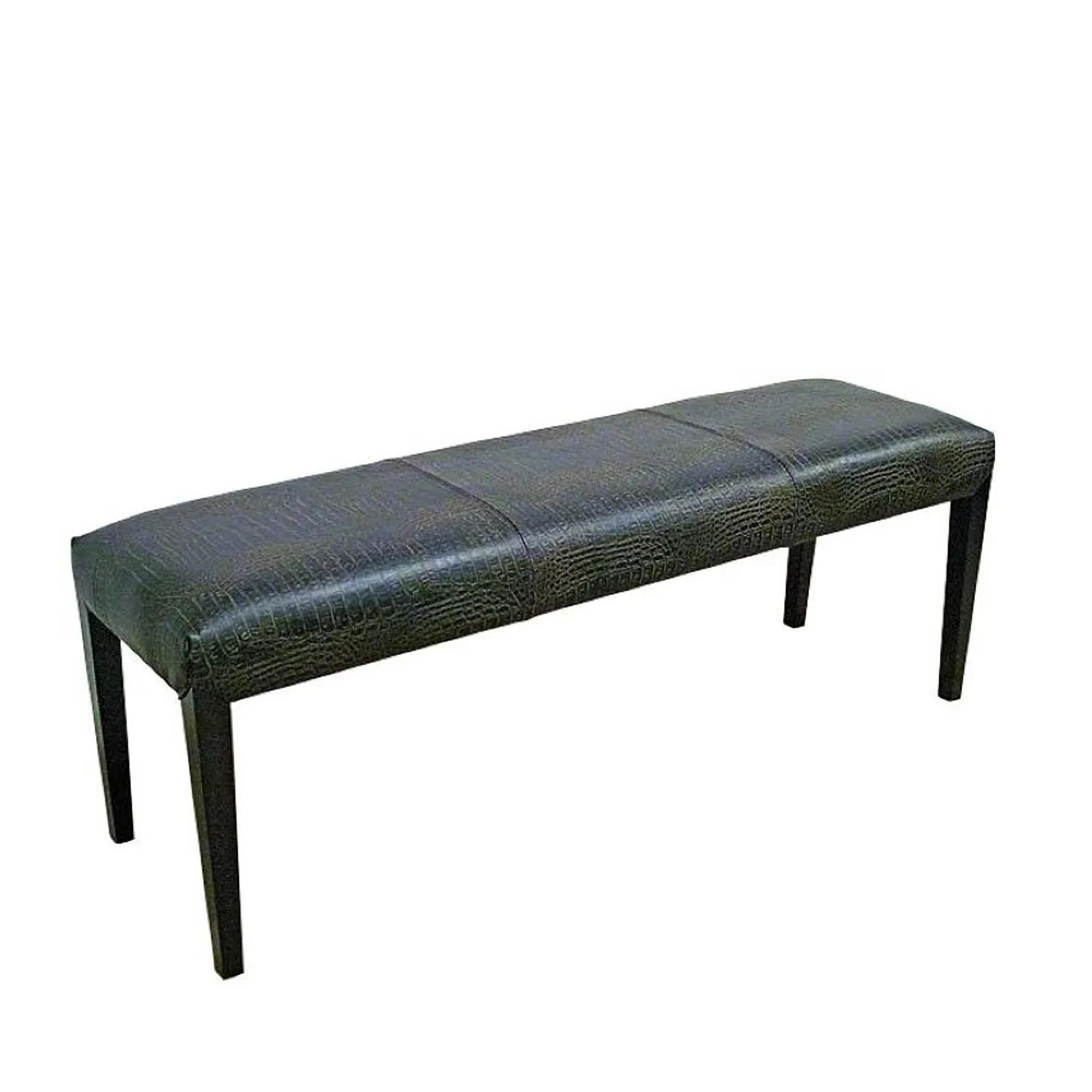Clearance - Juliette Dining Bench - Leather - Crocodile Brown - FSS16155
