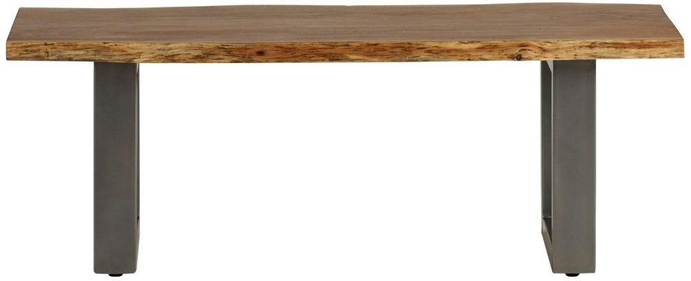Kota Dining Bench - 125cm - Live Edge - Solid Acacia Wood