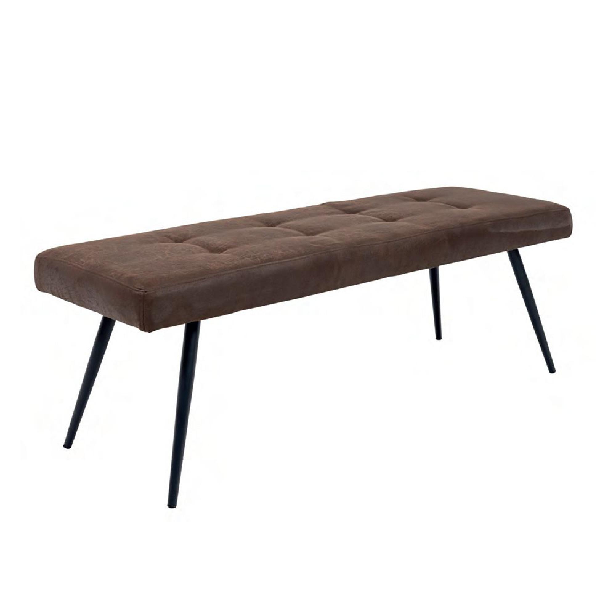 Sabena Dining Bench - Antique Ebony Fabric