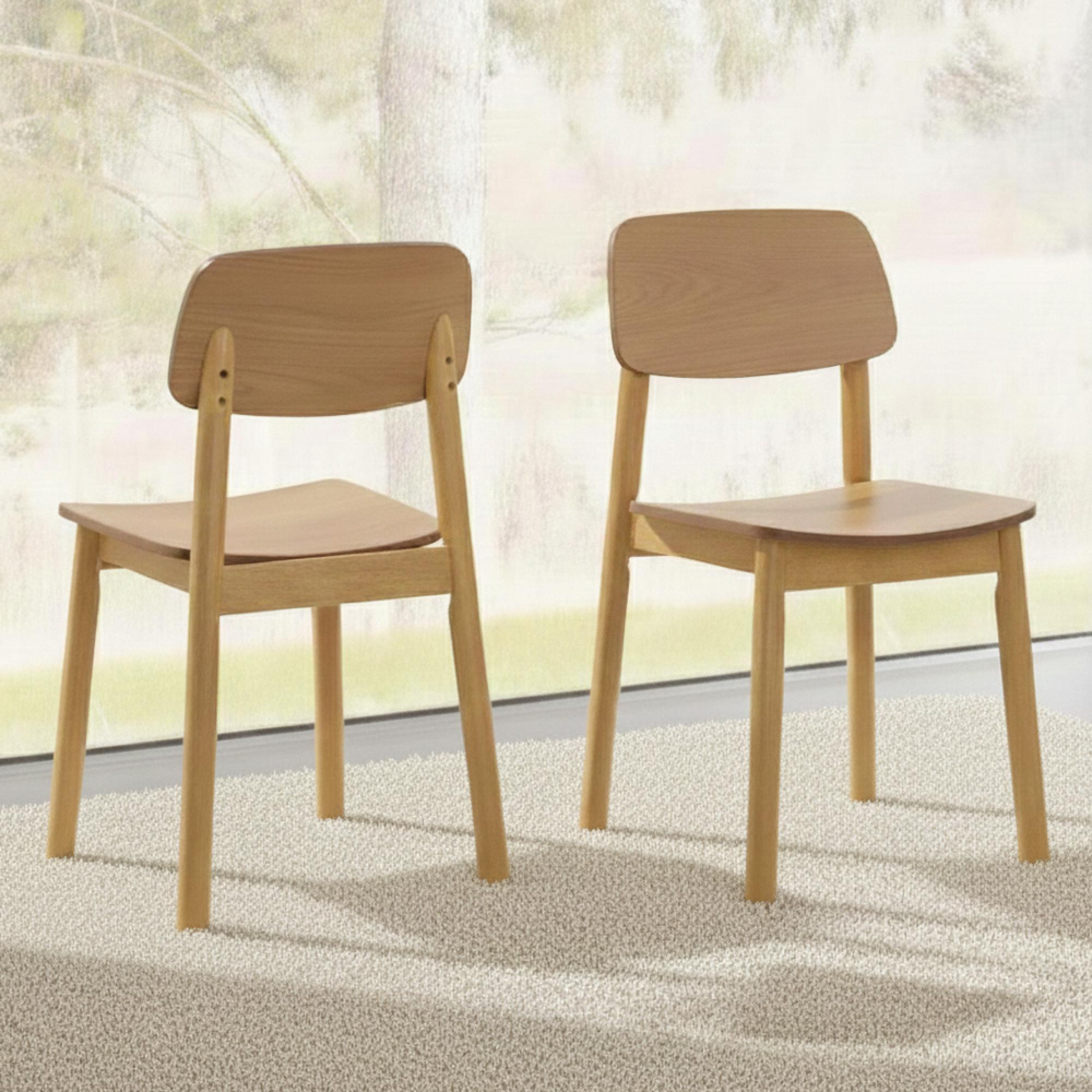 Barlow Dining Chair - Set of 2 - Oak