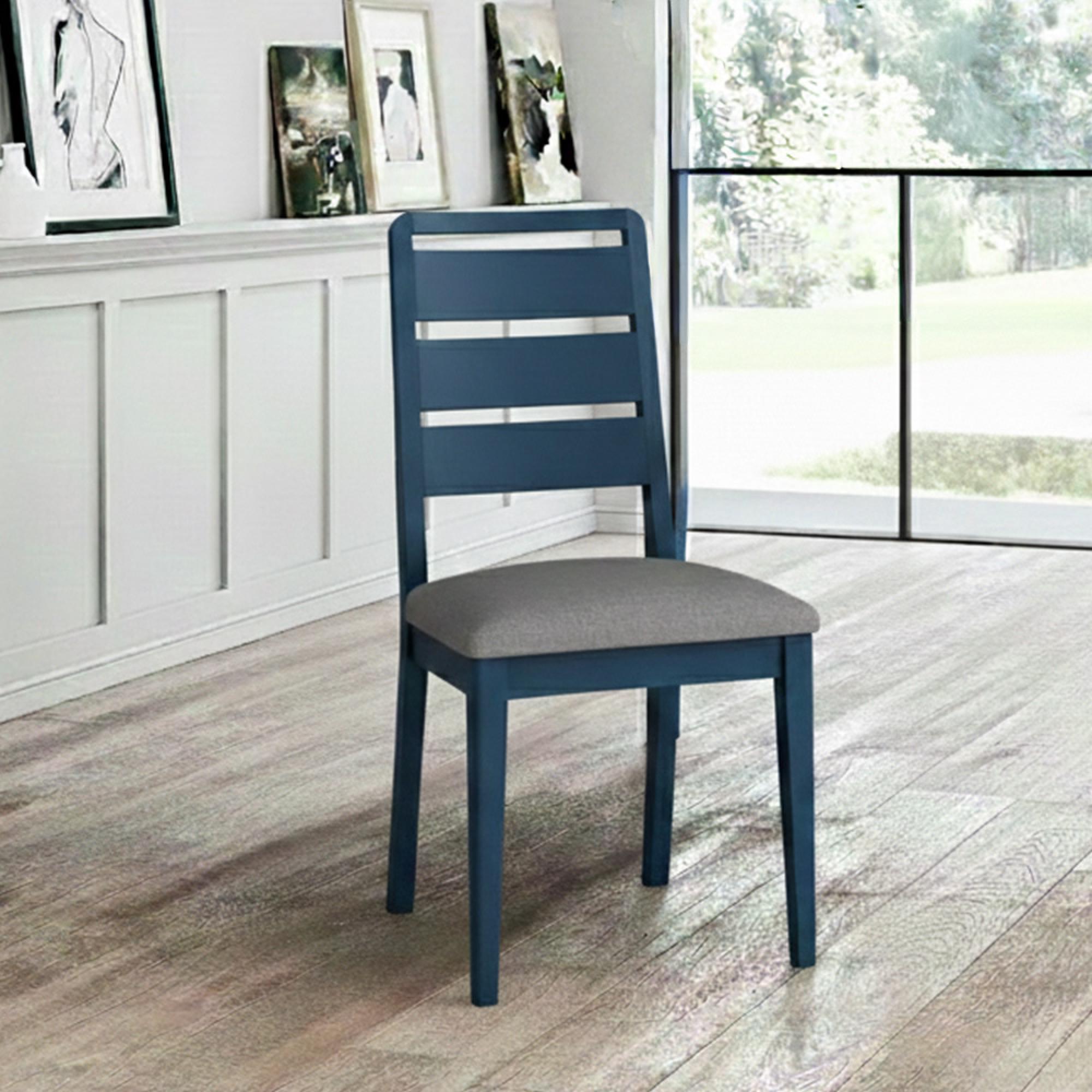 Marlow Dining Chair - Set of 2 - Ladder Back - Blue