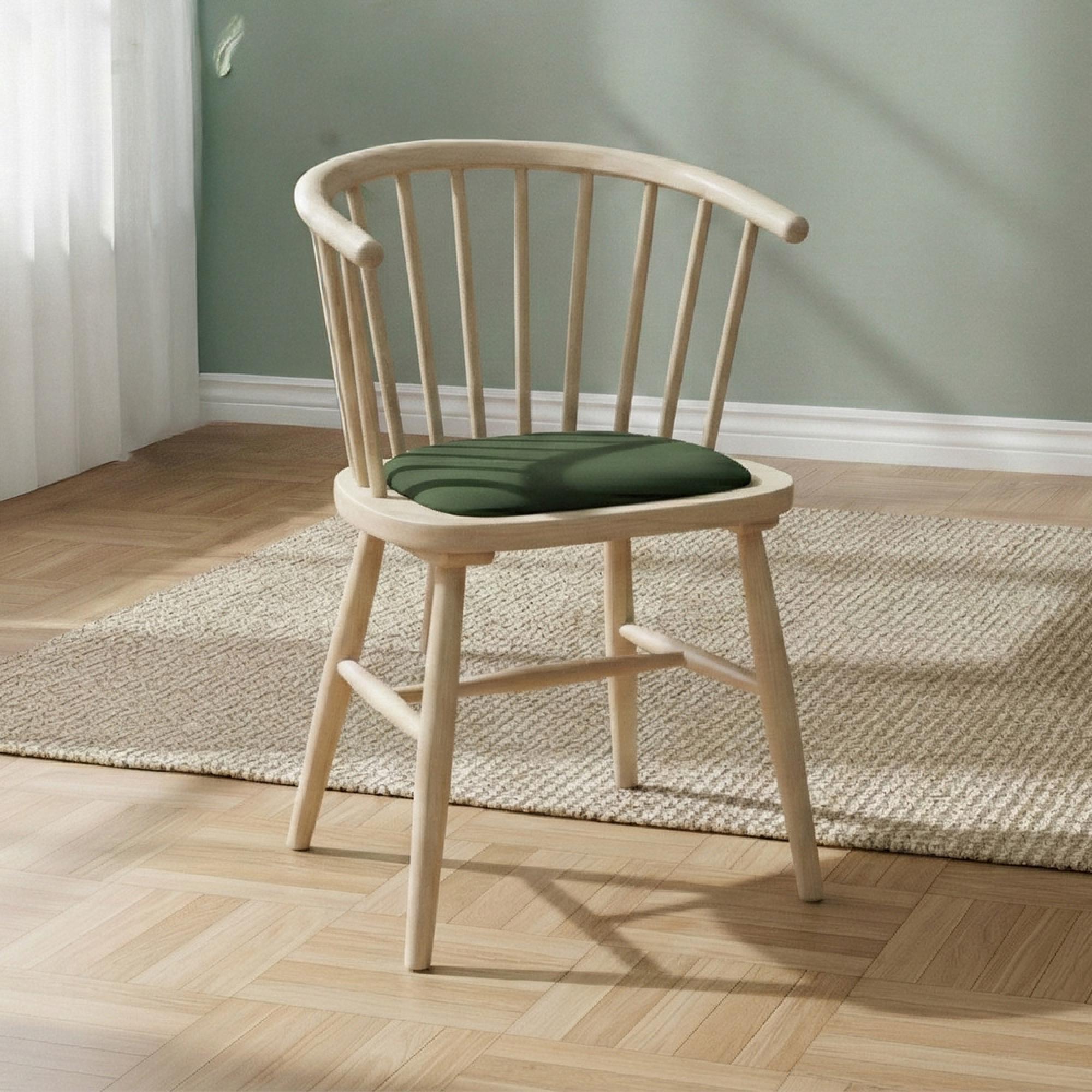 Twyford Dining Chair - Set of 2 - Green Curved