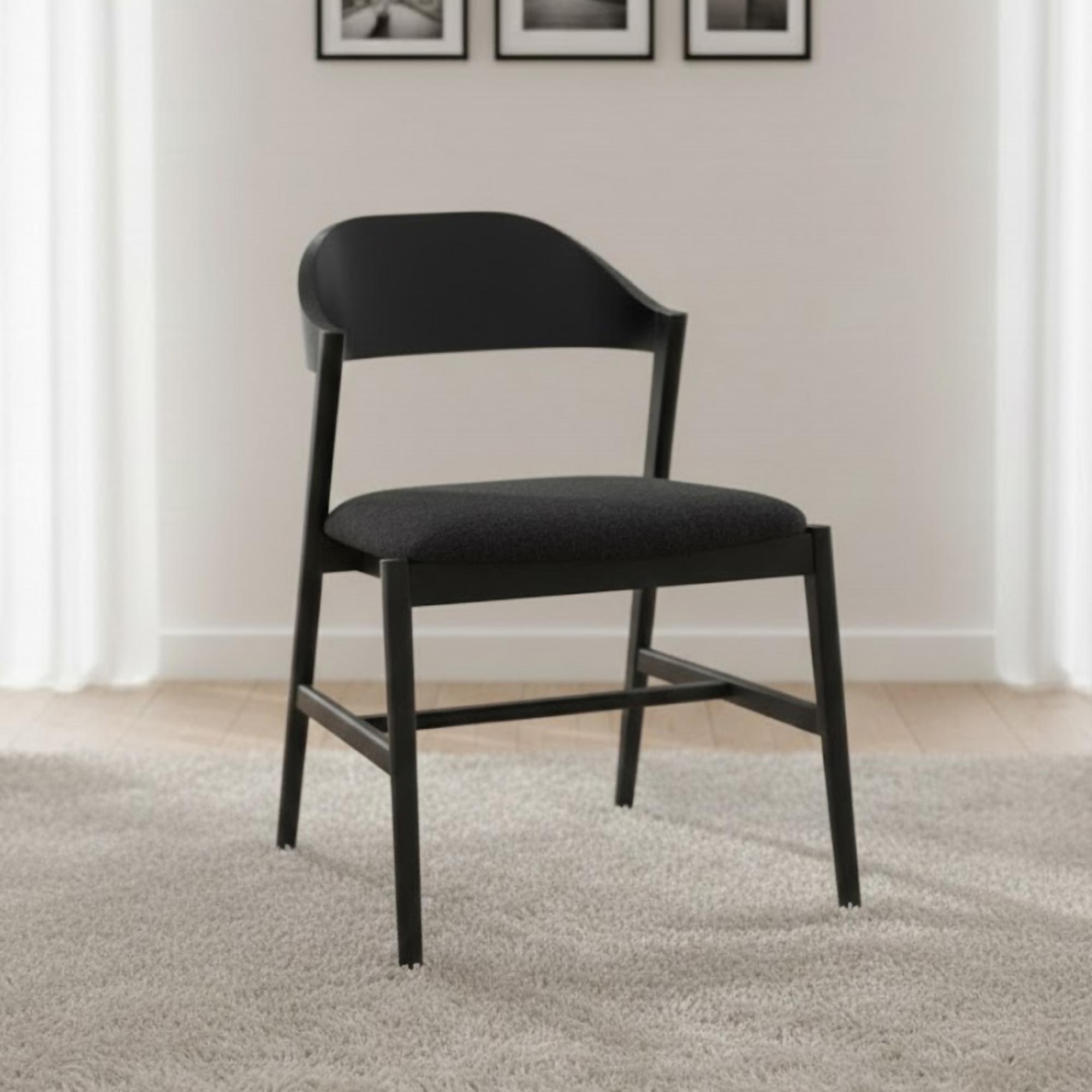 Carrington Dining Chair - Set of 2 - Black Oak