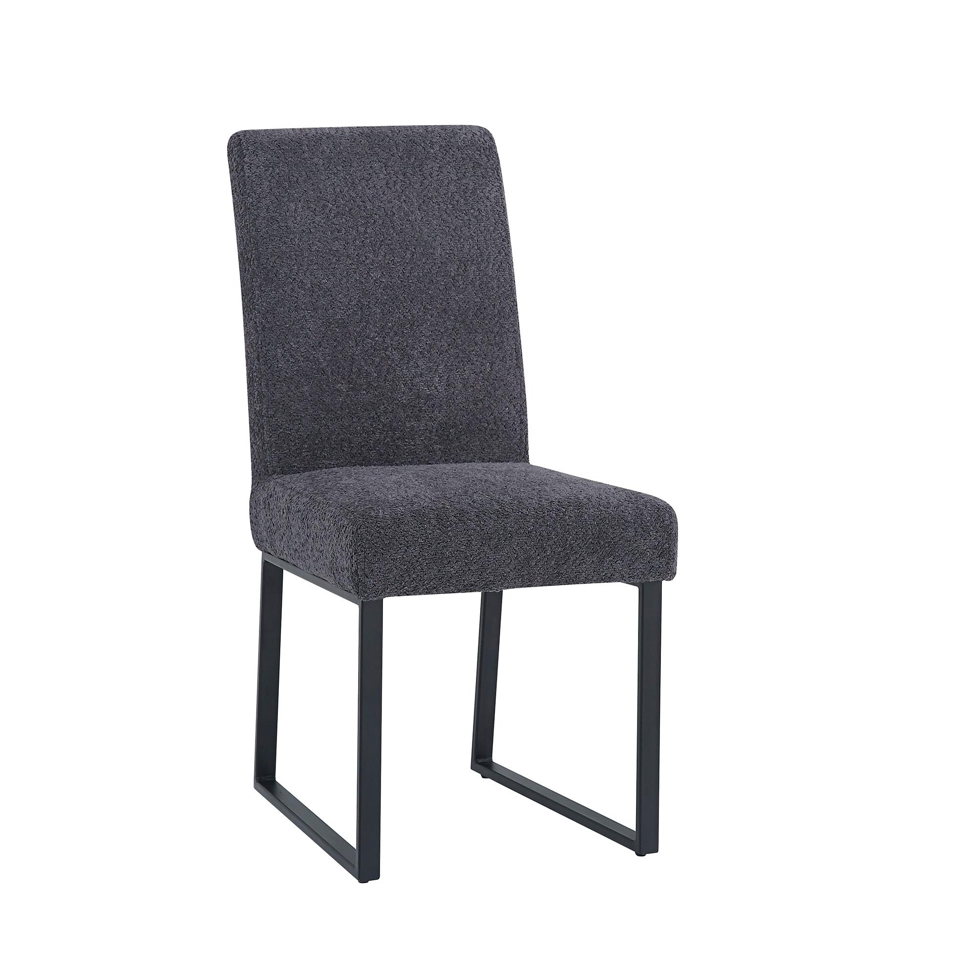 Bronx Dining Chair - Dark Grey Fabric