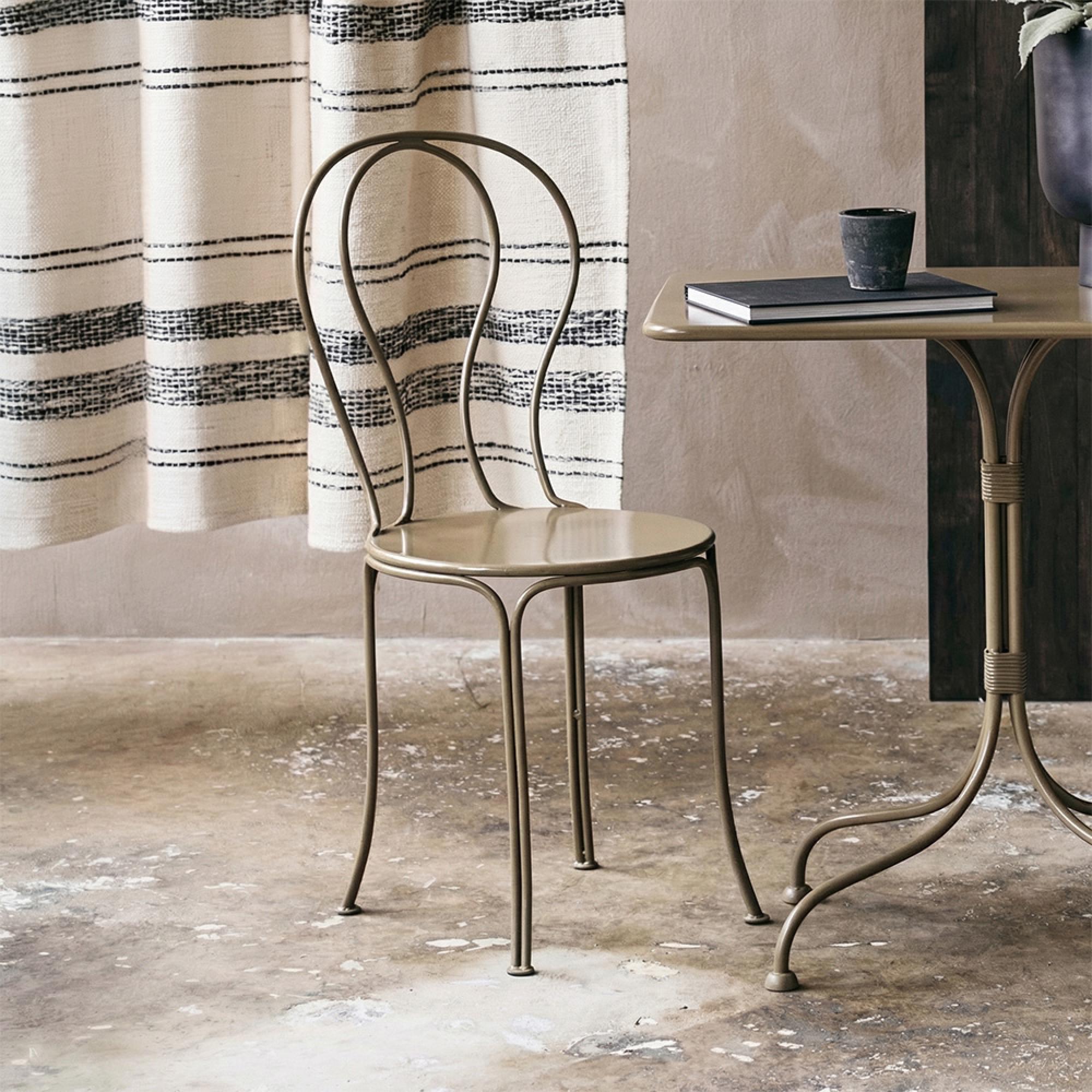 Olivo Garden Dining Chair - Metal - Green