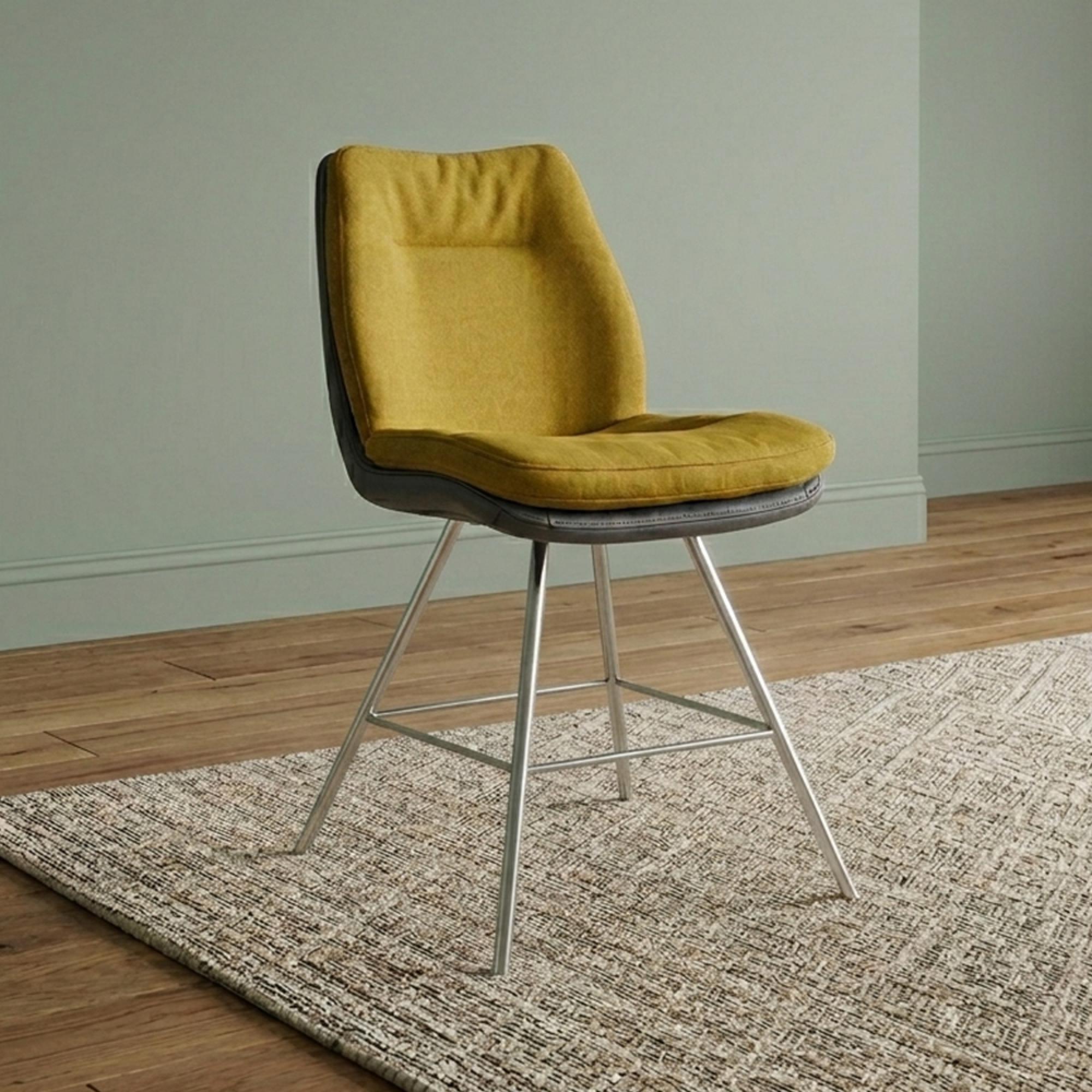 Alexia Dining Chair - Stainless Steel Legs - Variation Available