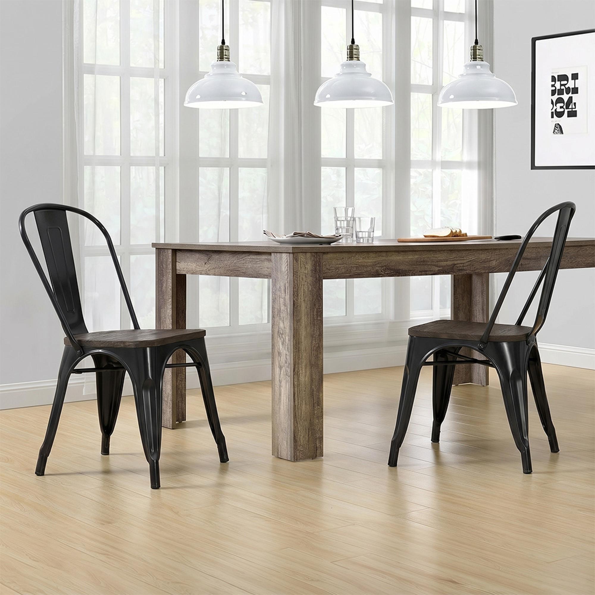Fusion Dining Chair - Set of 2 - Black - C001101UK