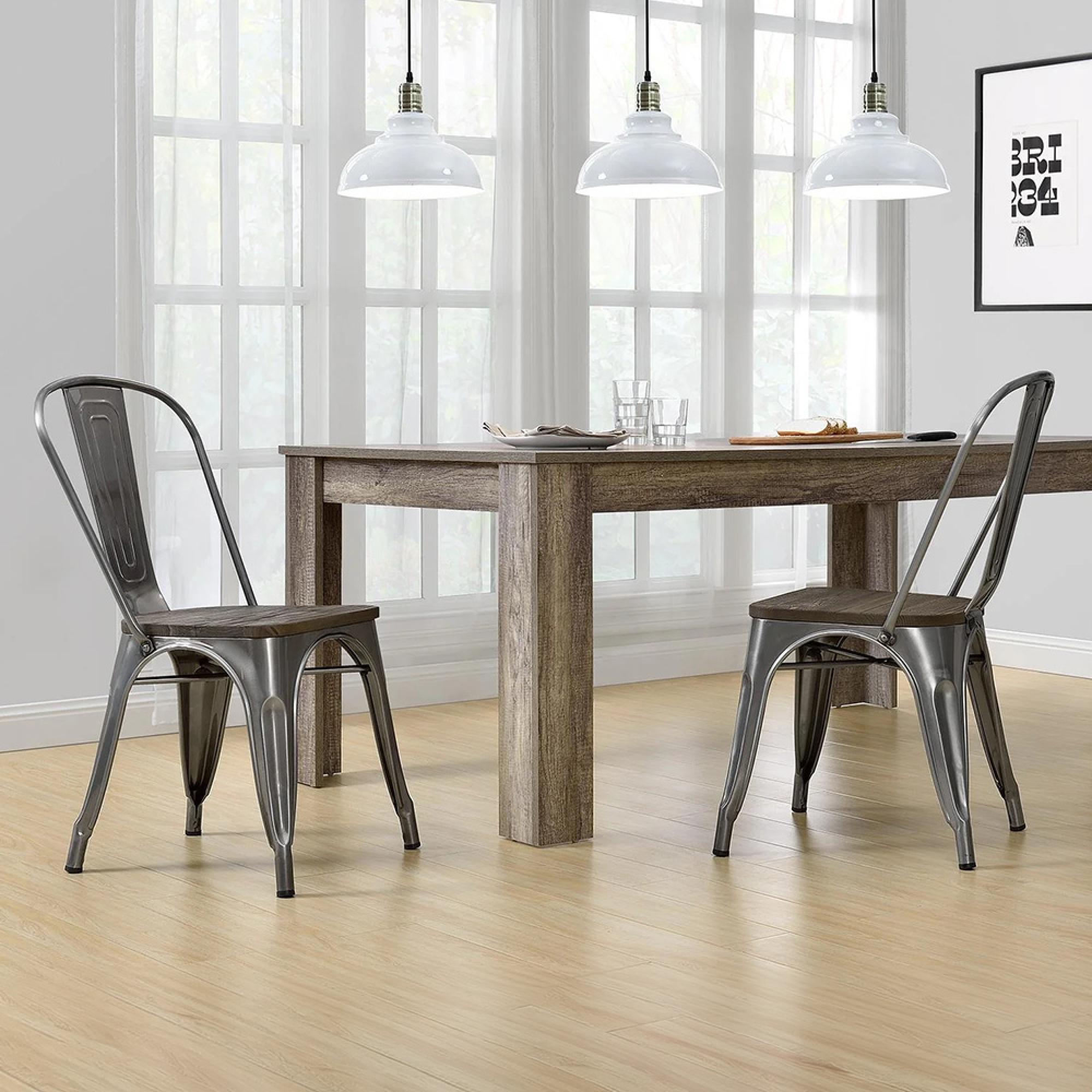 Fusion Dining Chair - Set of 2 - Gun Metal - C001105UK