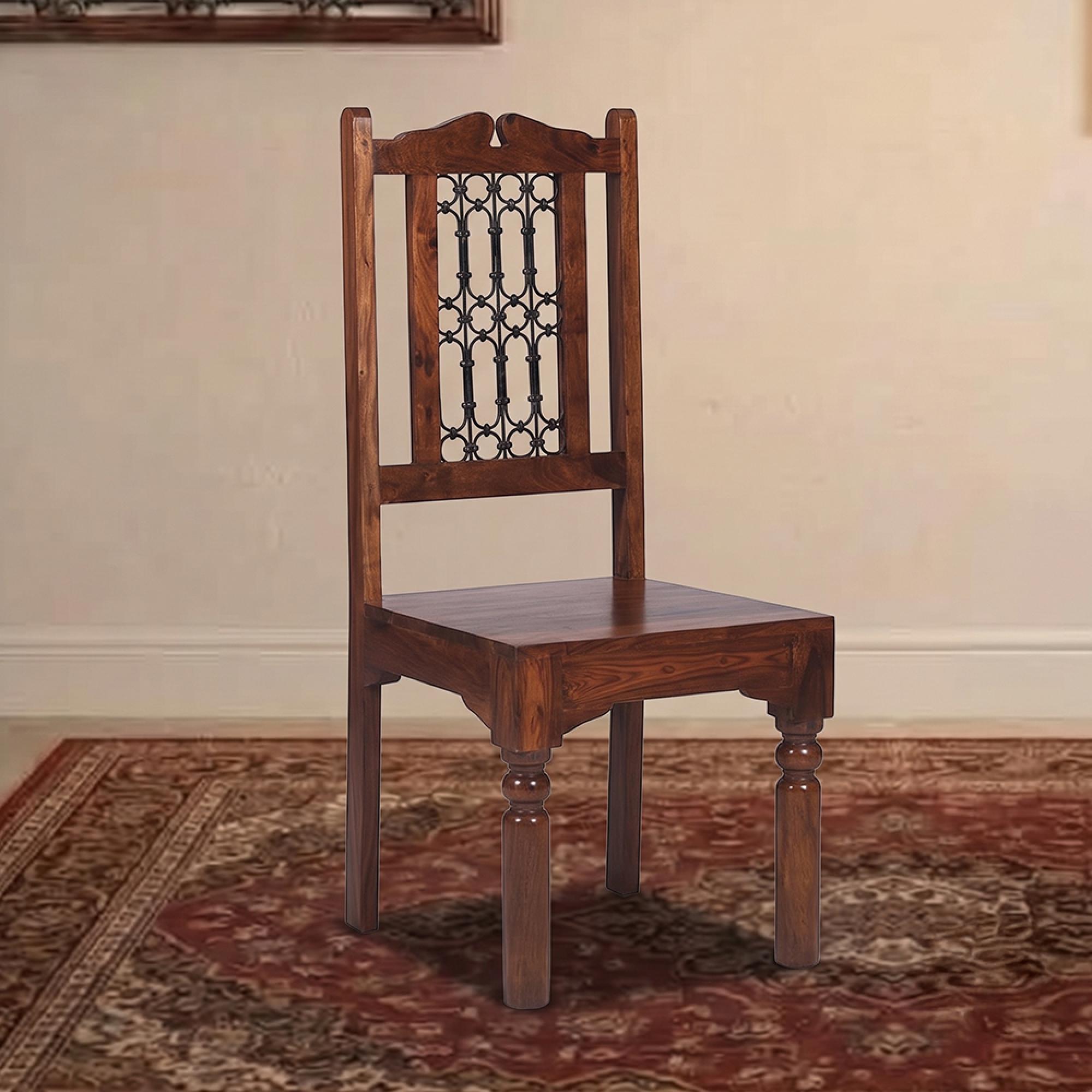 Indian Dining Chair - Set of 2 - Sheesham Wood