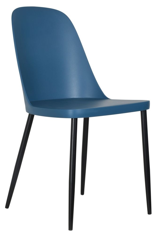Aspen Dining Chair - Set of 2 - Blue Plastic Duo