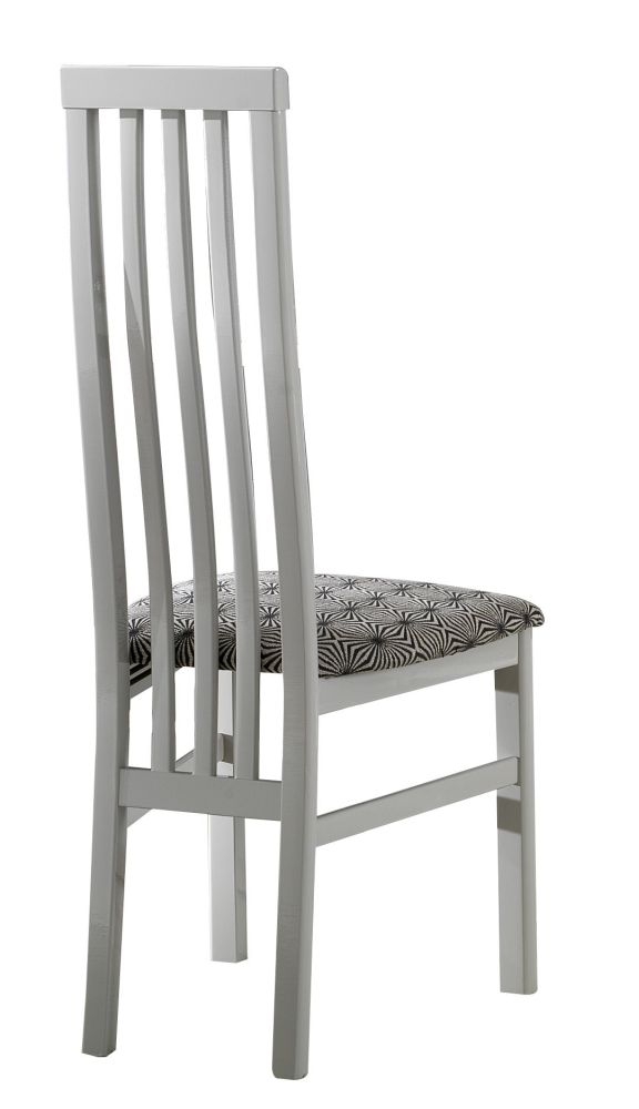 Angelo Dining Chairs - Set of 2 - Slatted Back - Grey