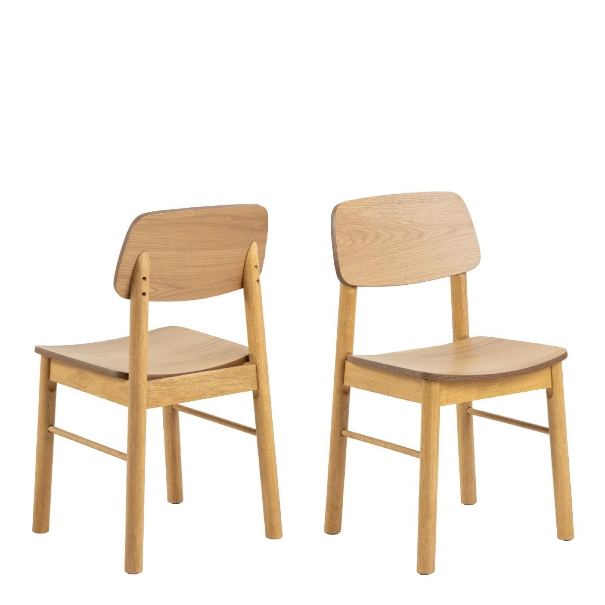 Barlow Dining Chair - Set of 2 - Matt Oak